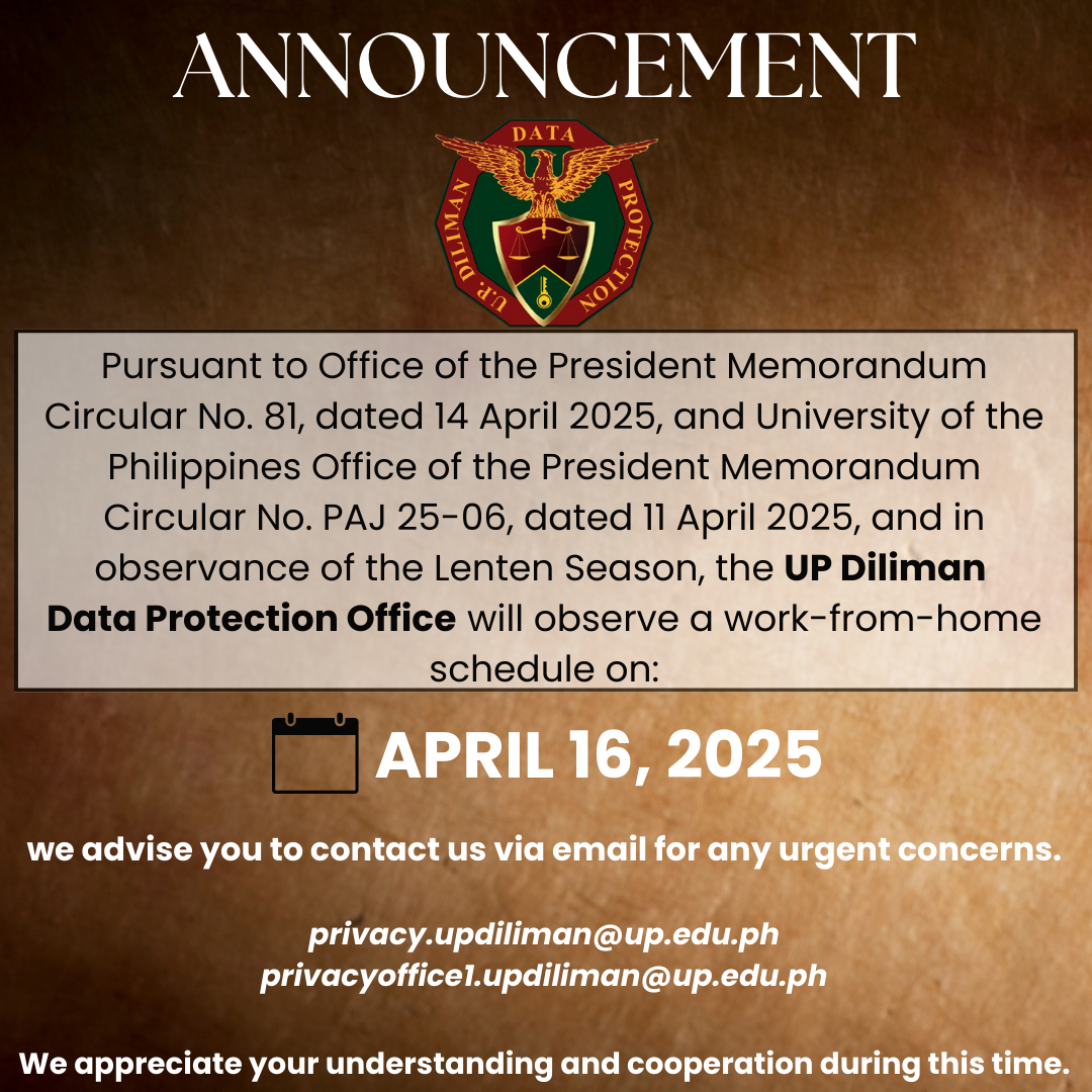 DPO - WFH ANNOUNCEMENT - Apr 16 2025